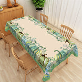 Lofaris Pumpkins Pattern Green Plants Rectangle Tablecloth